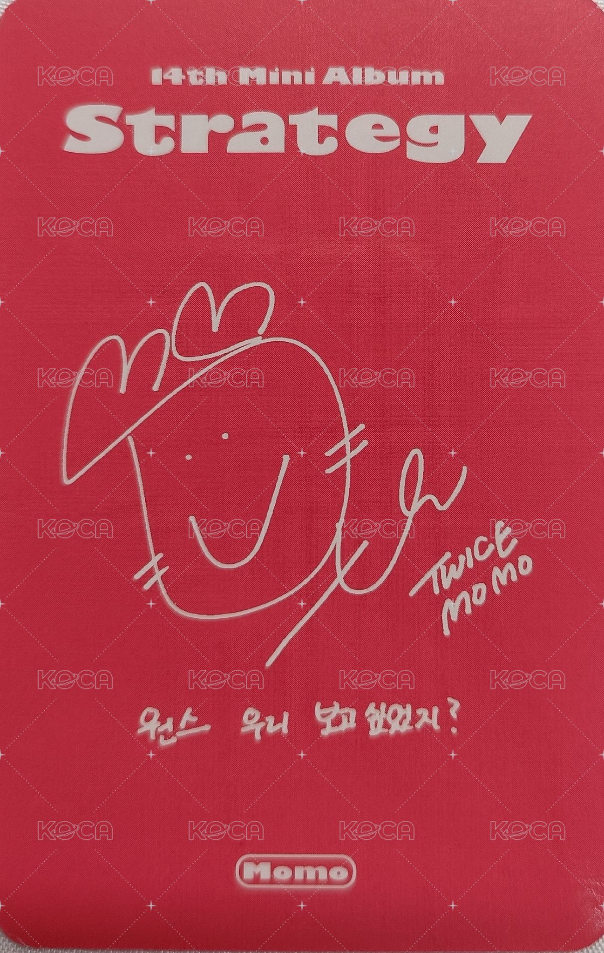 STRATEGY 專輯卡  背面