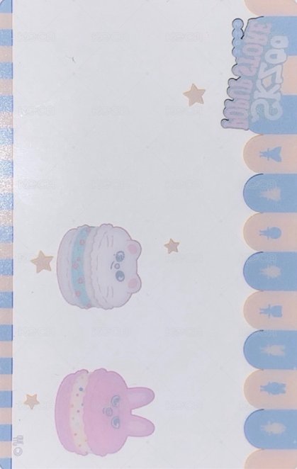 2025 SKZOO快閃店 滿額卡 第一週透卡 背面