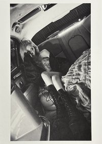 R 明信片 豎版車裡肉