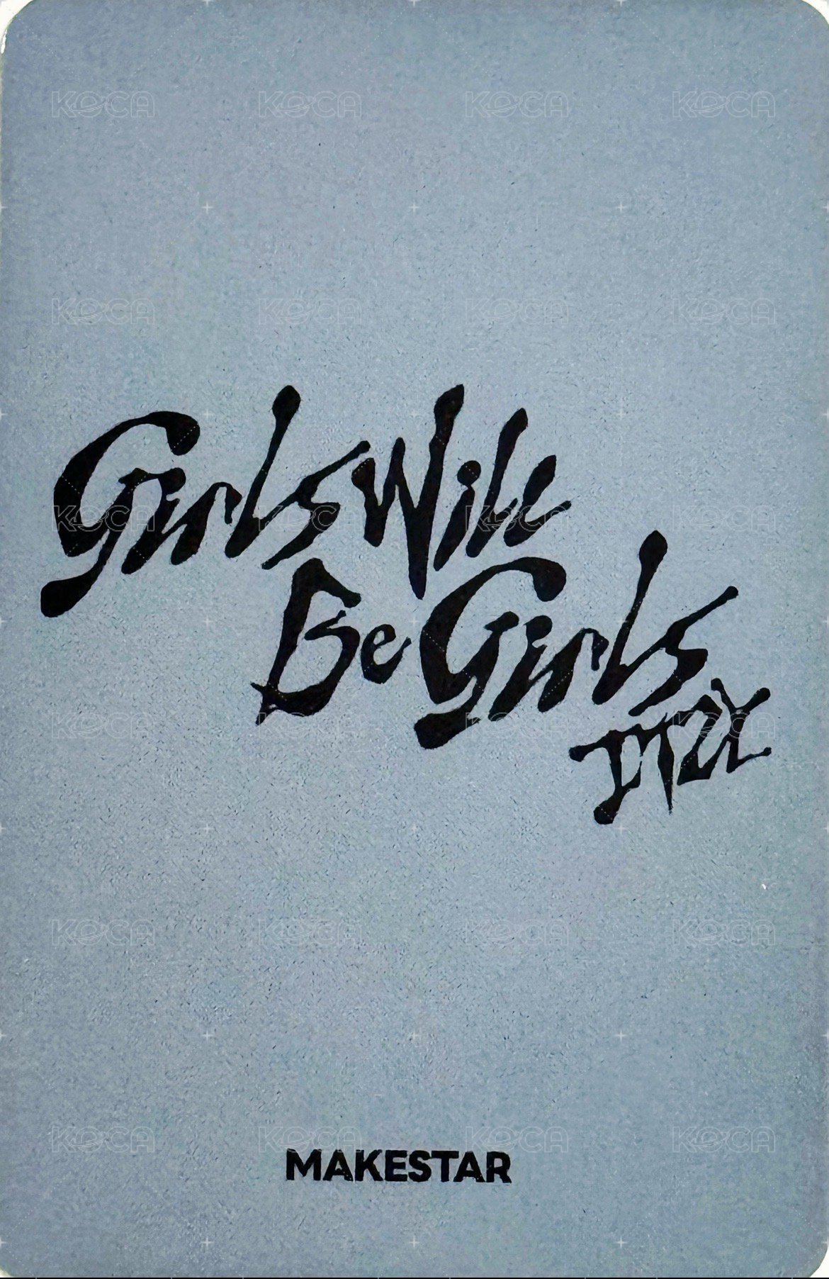 GWBG ms 上海 合照會 簽售卡 全身照 背面