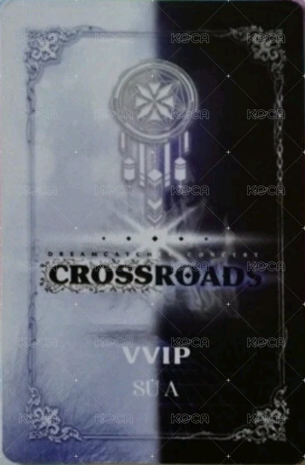 Crossroad線上演唱會 周邊卡 VVIP卡 背面
