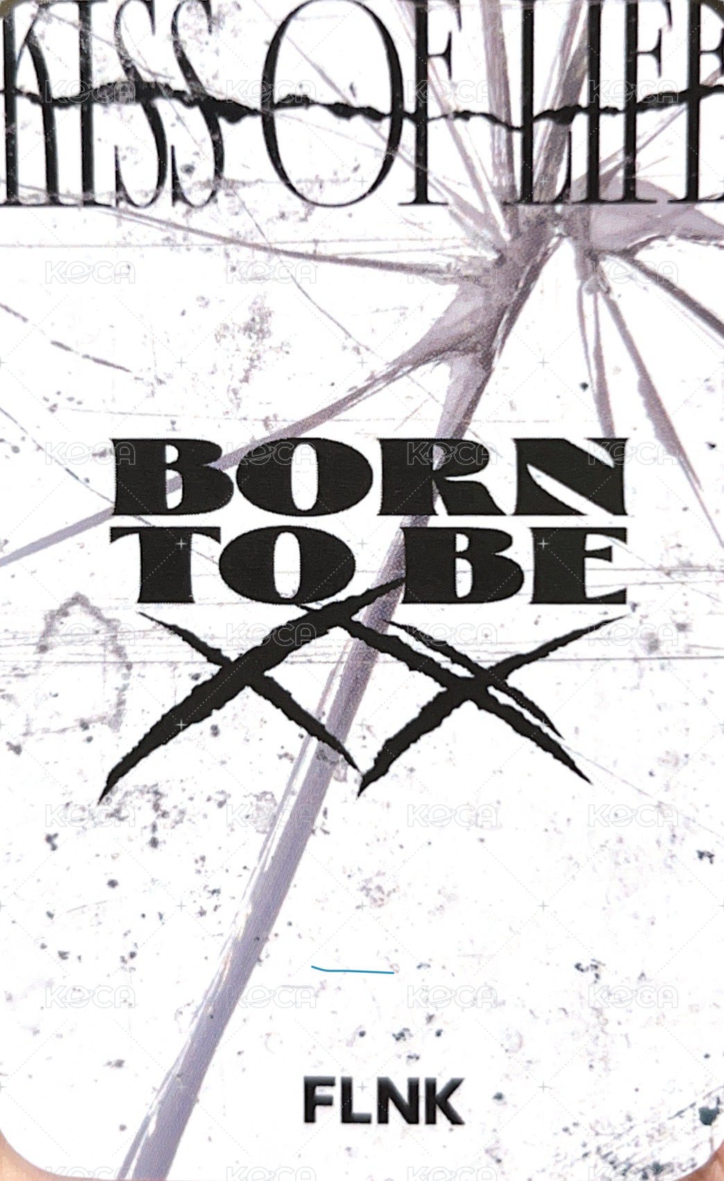 Born to be XX FLNK 特典卡 貓咪耳罩茱莉 背面