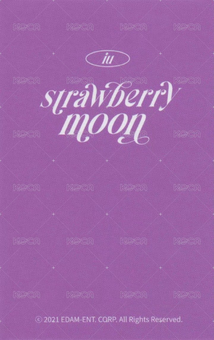 草莓月亮 周邊卡 鐵盒卡 背面
