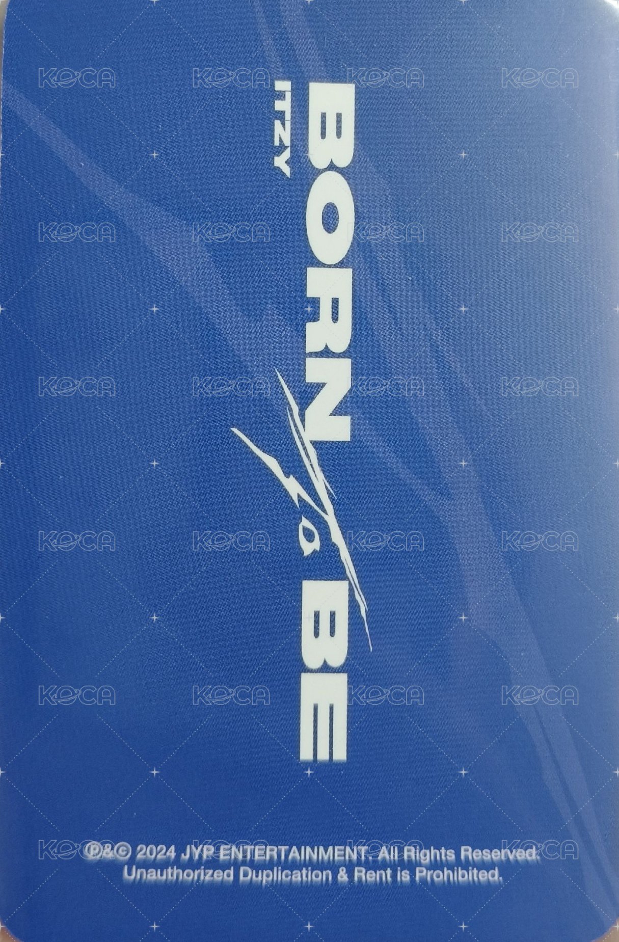 BORN TO BE sw 1.0 簽售卡  背面