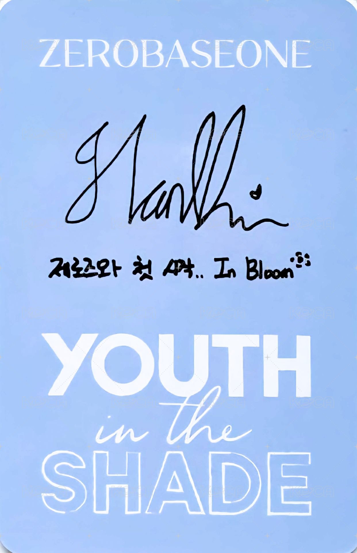 迷一 專輯卡 YOUTH ver. 背面