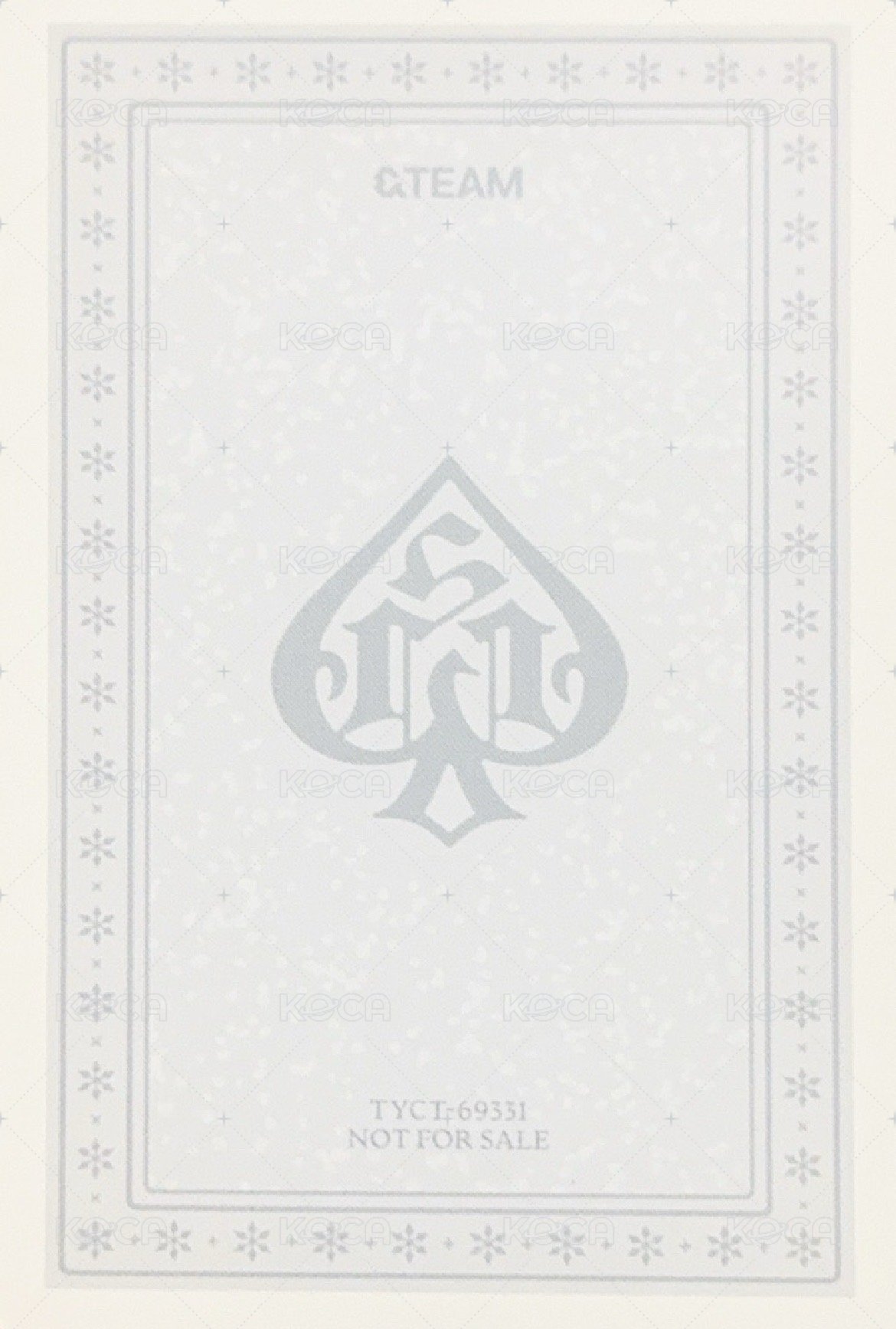 雪明 專輯卡 單封專卡D1 背面