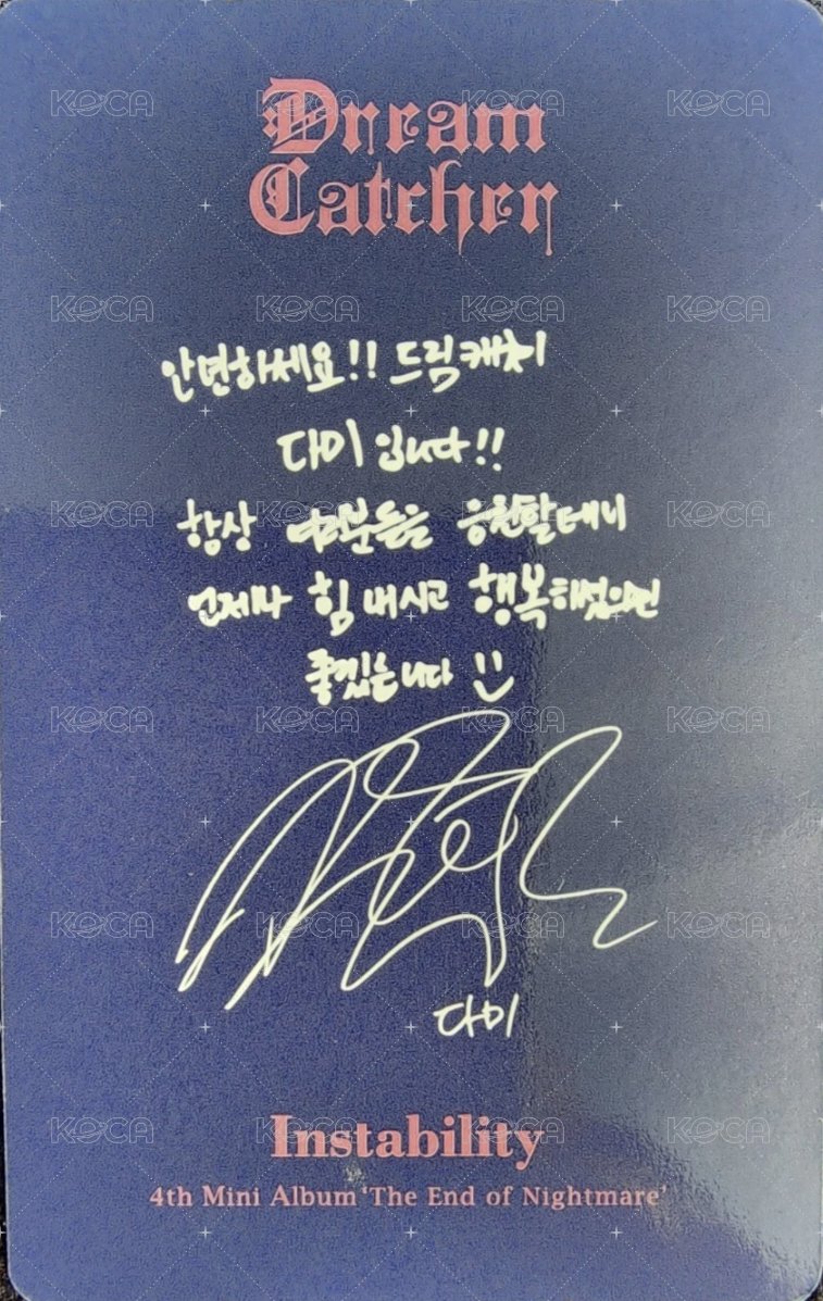 迷你四輯 專輯卡  背面