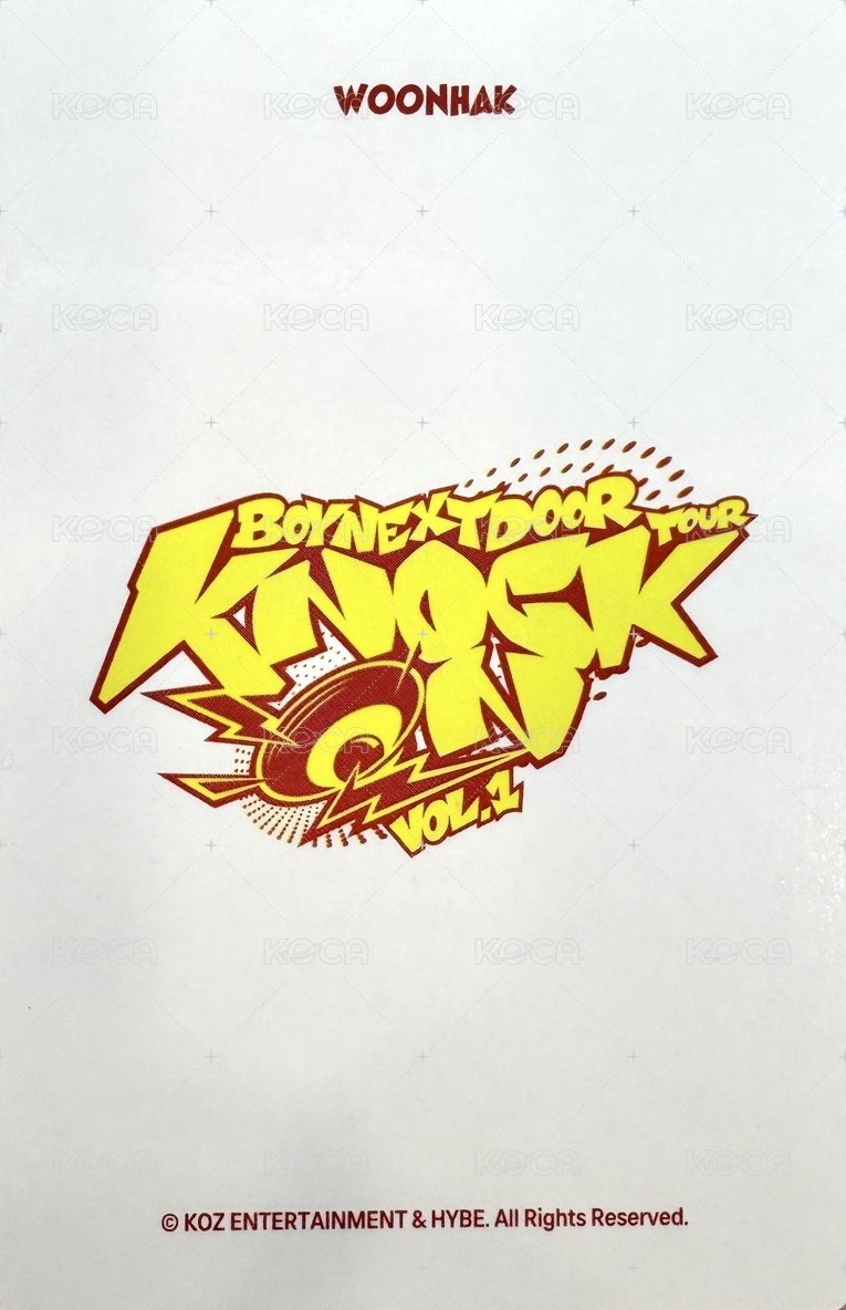 Knock On 巡迴 隨機卡 仁川場周 自拍 背面