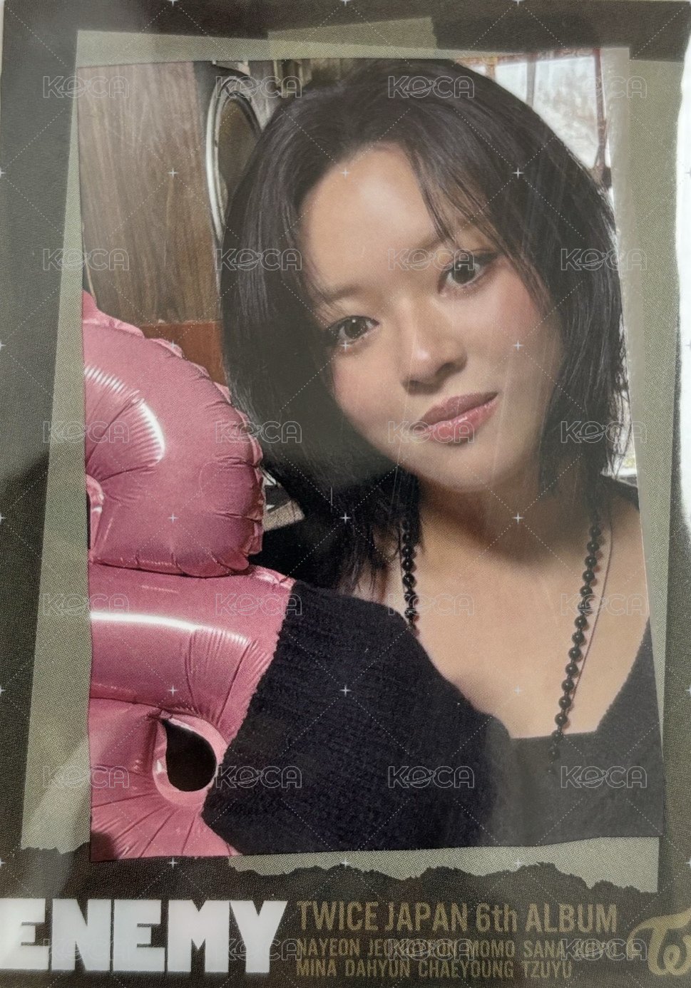 ENEMY JYP JAPAN 特典卡 個人盤 正面