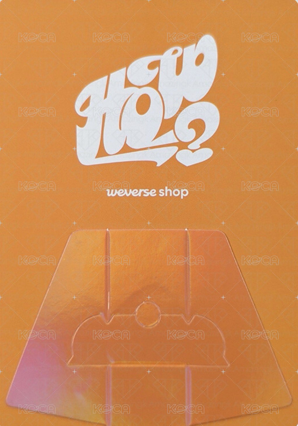 HOW? wvs 預售 特典卡 團卡 背面