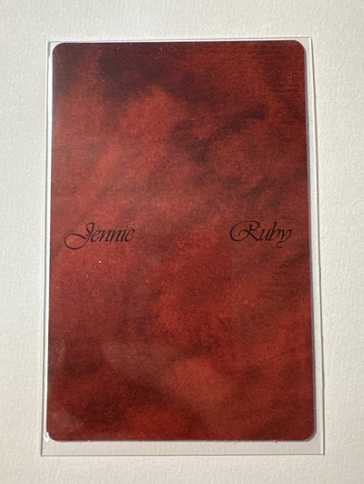 Jennie Ruby紅版專輯小卡