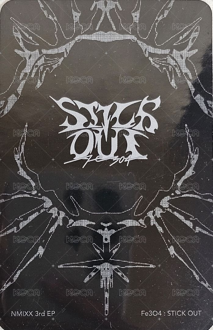 STICK OUT 專輯卡 普版雙人嫄友 背面