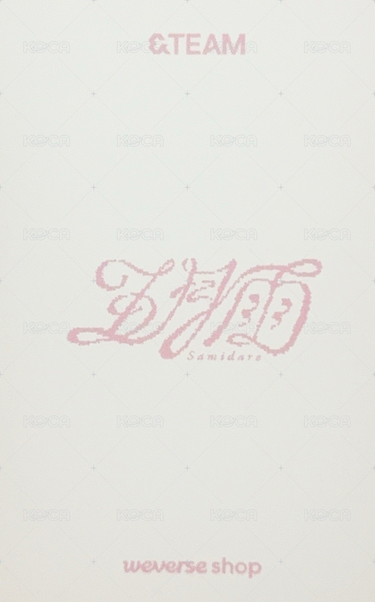 五月雨 (Samidare) wvs Gl 2.0 簽售卡  背面