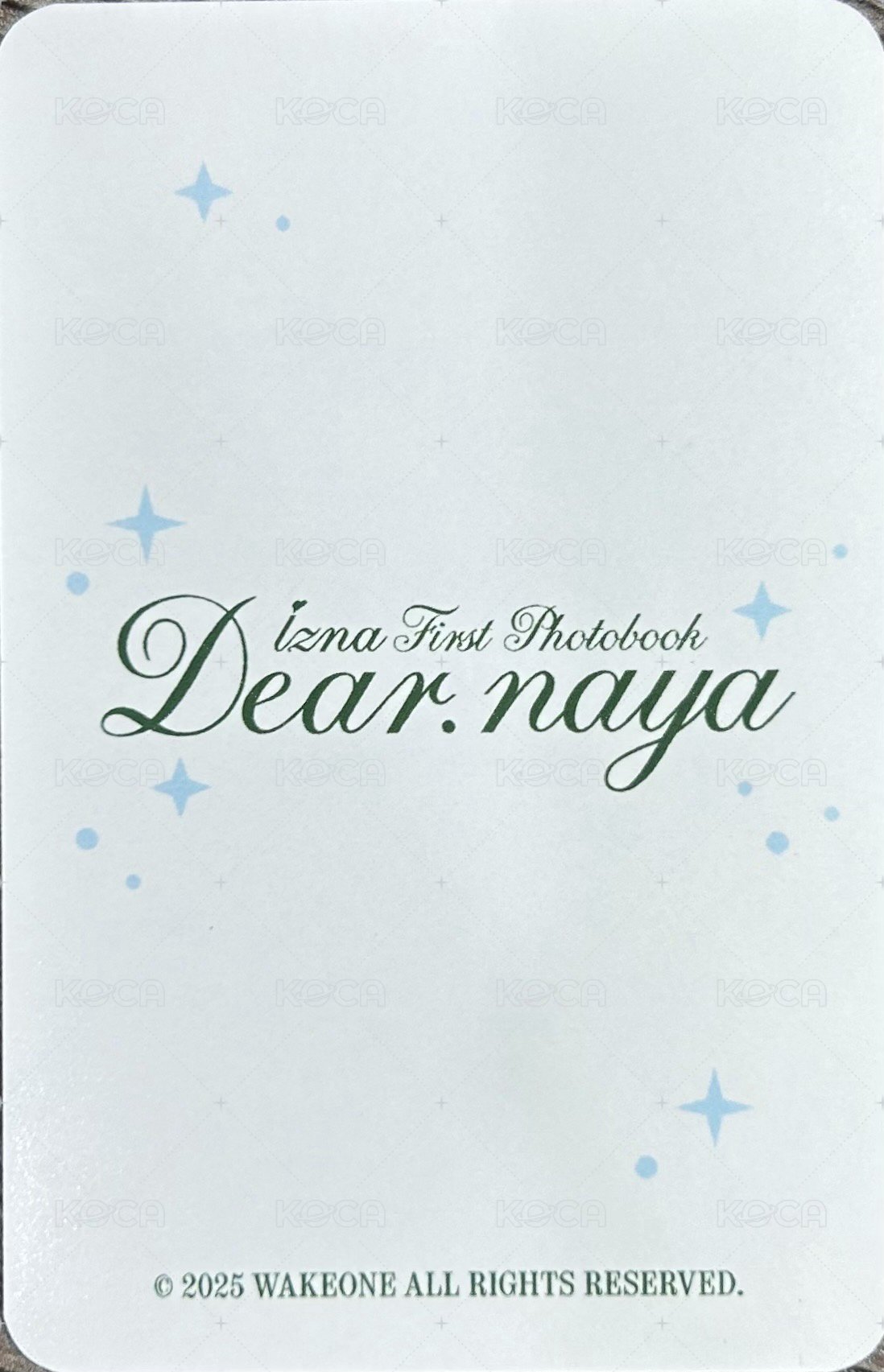 2025寫真 sw 特典卡  背面