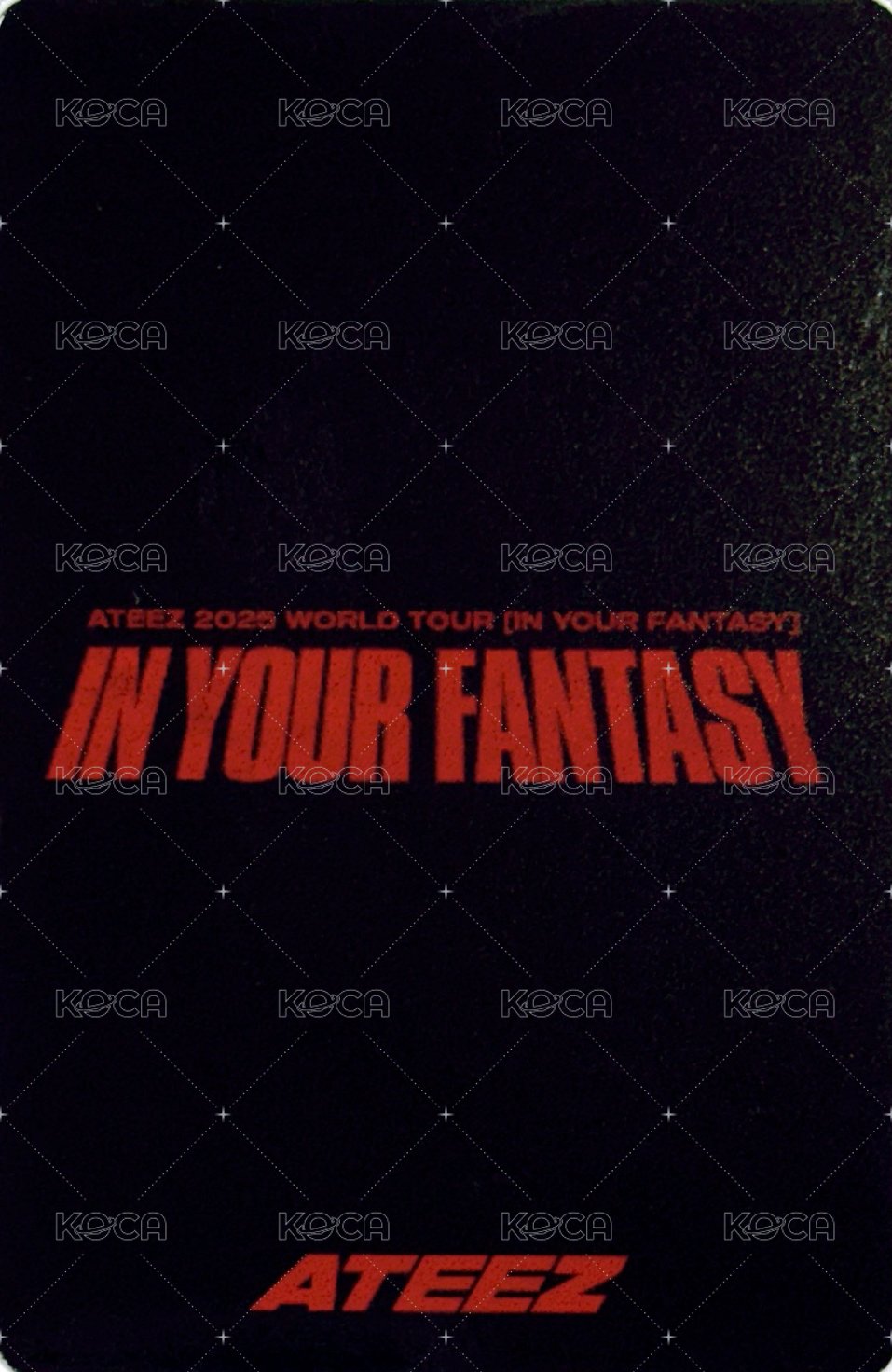 IN YOUR FANTASY 隨機卡 日本場周 背面