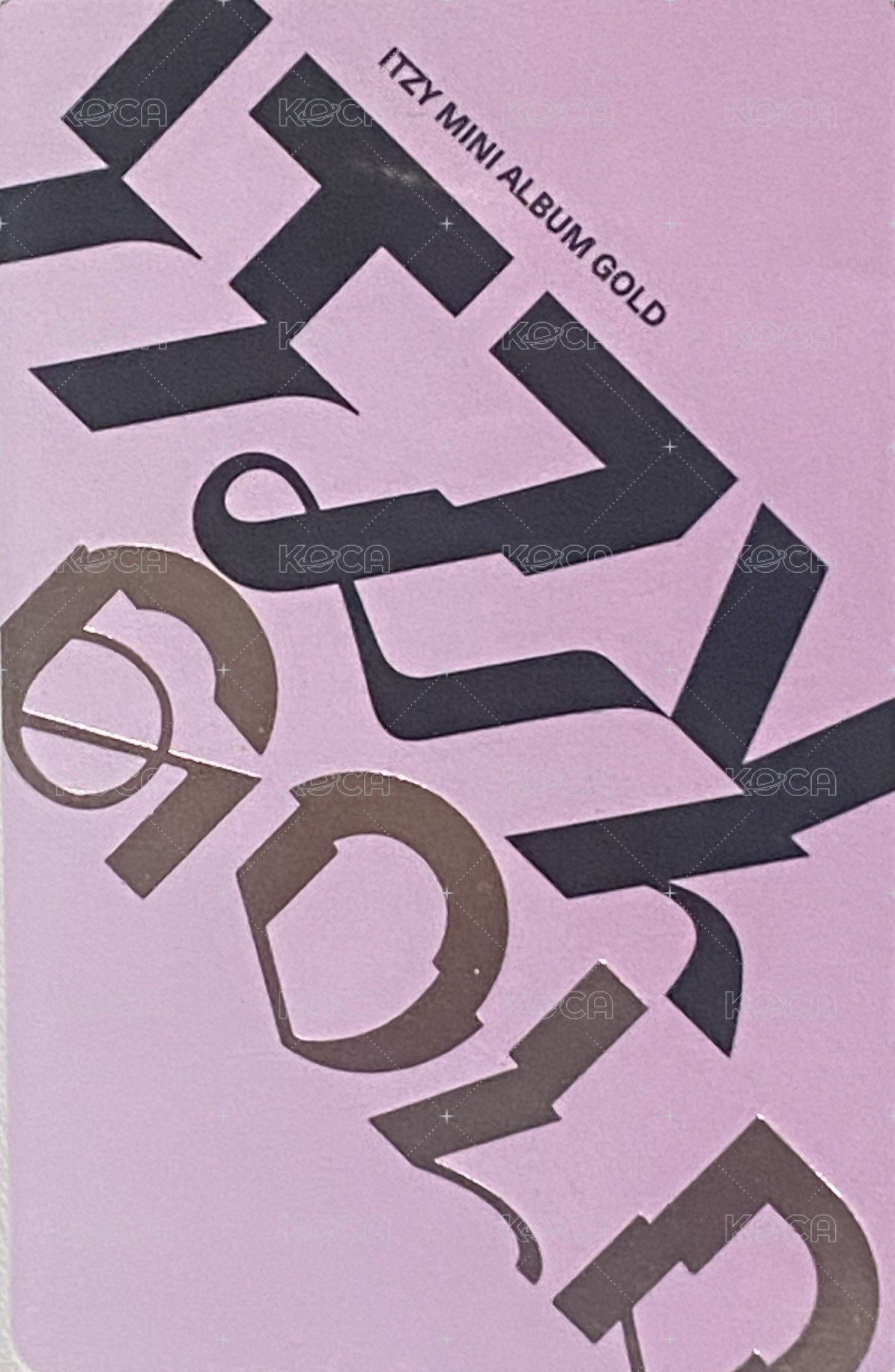 GOLD 專輯卡 電子專專卡 背面