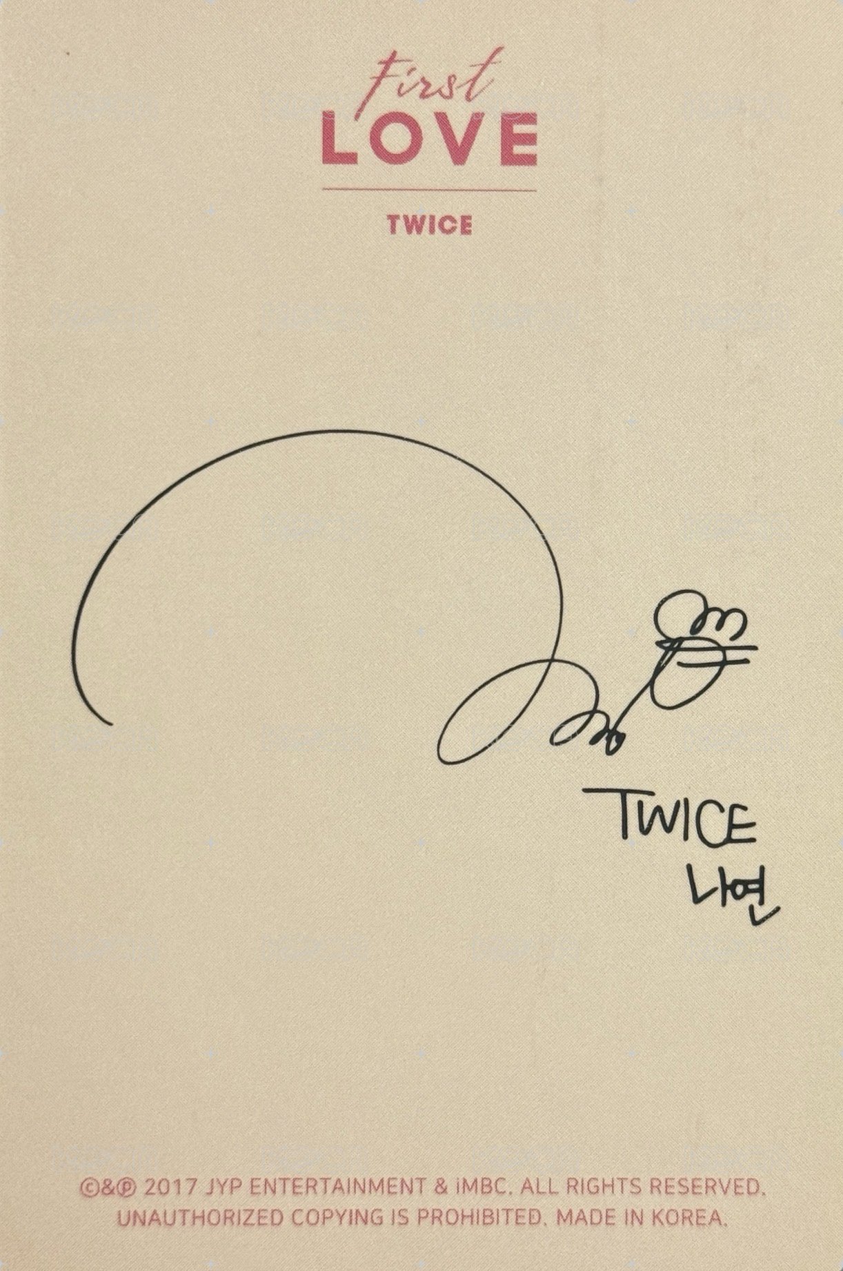 2018 年曆卡 年曆卡 娜璉 背面