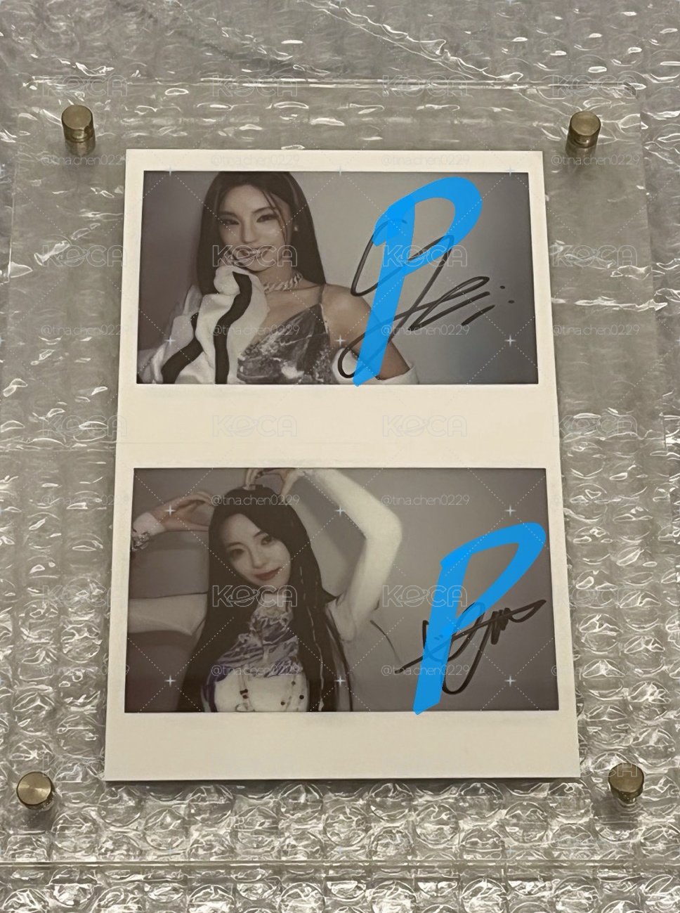 itzy 志 娜親簽