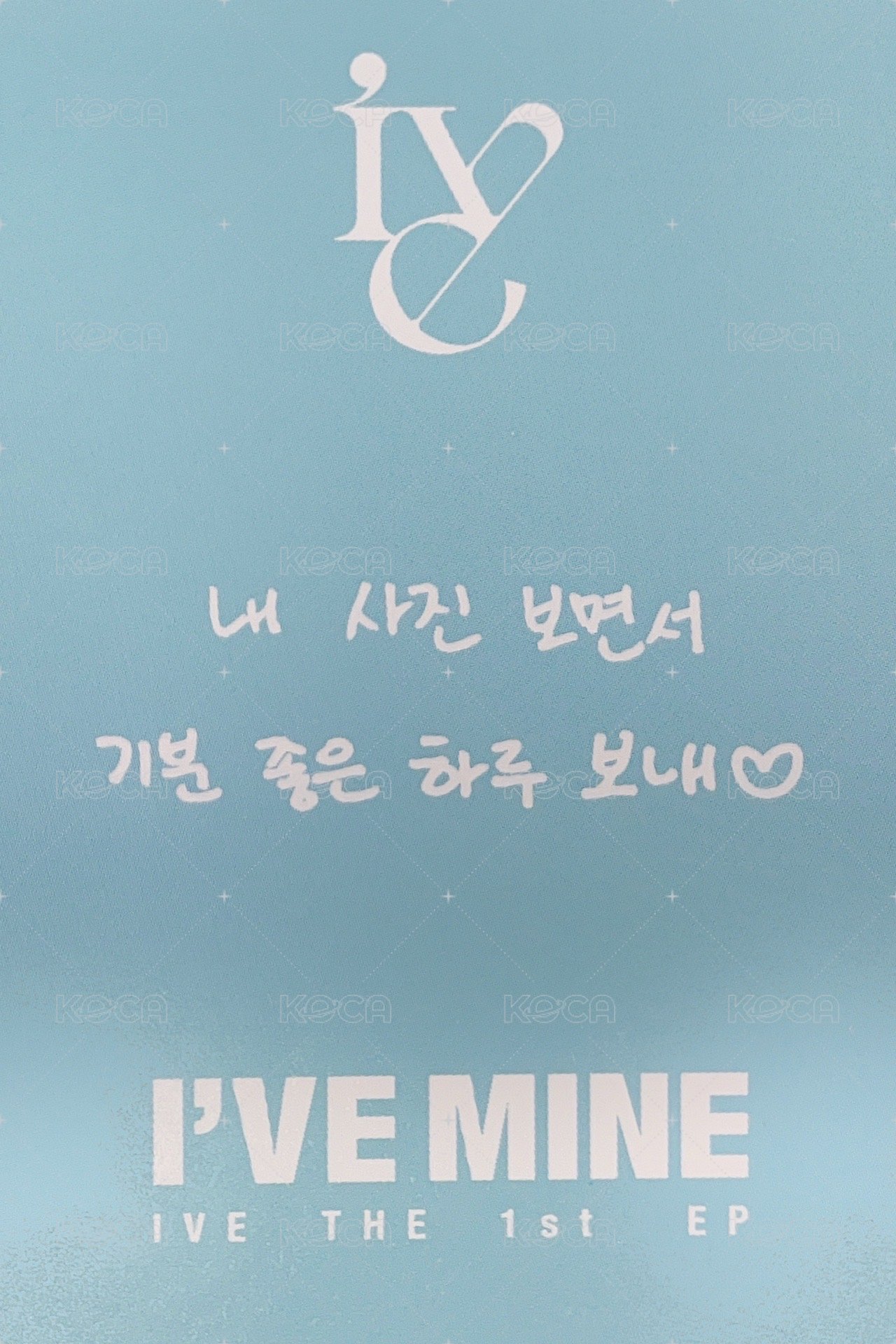 I'VE MINE sw 14.0 簽售卡 新加坡 背面