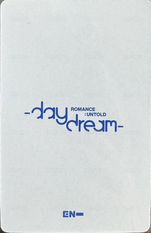 正二後續 yzy 1.0 簽售卡  背面