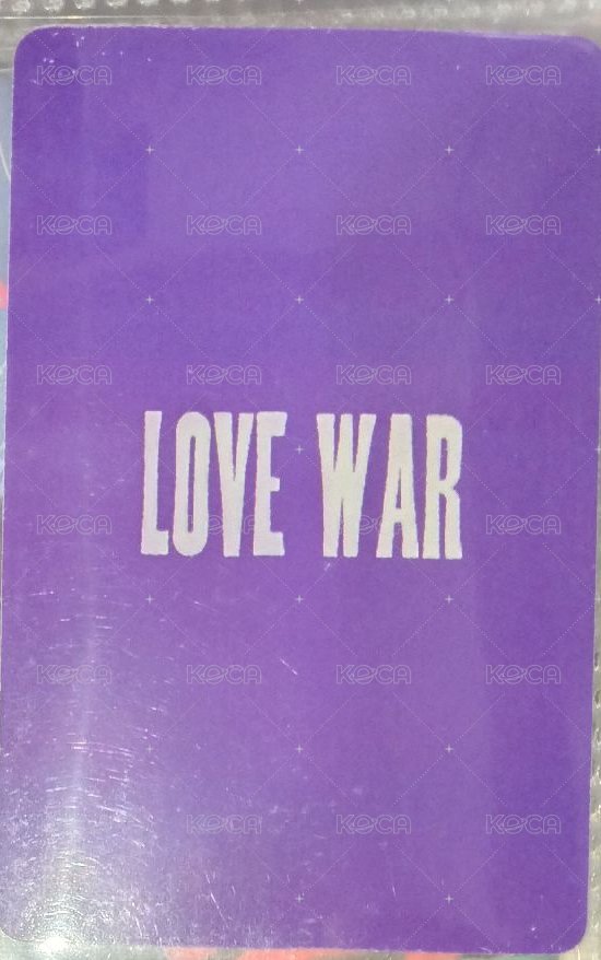 Love War 專輯卡 Love ver. 背面