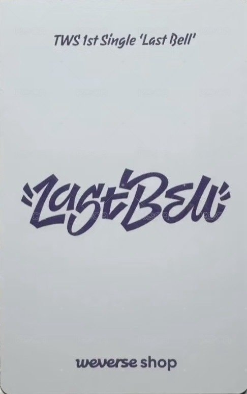 Last Bell wvs 單封 直播卡  背面
