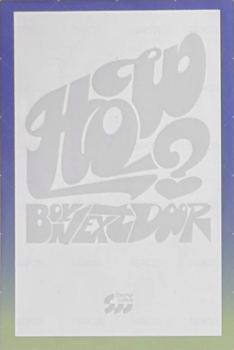 HOW? sw 咖啡快閃 明信片  背面