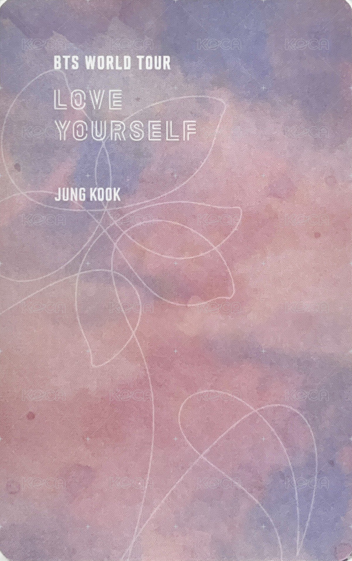 LY Tour 演唱會 DVD / CD 卡 首爾 一般版 背面