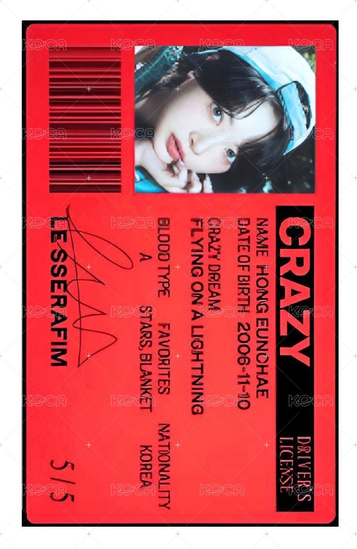 CRAZY 專輯卡 VOL.2 專卡 背面