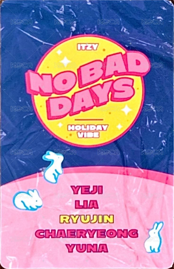 NO BAD DAYS 周邊卡 九月 背面
