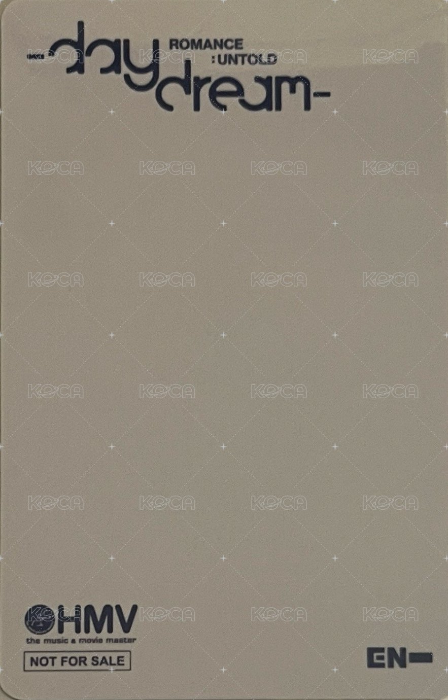 正二後續 hmv 預售1.0 特典卡 官拍卡 JAY 背面