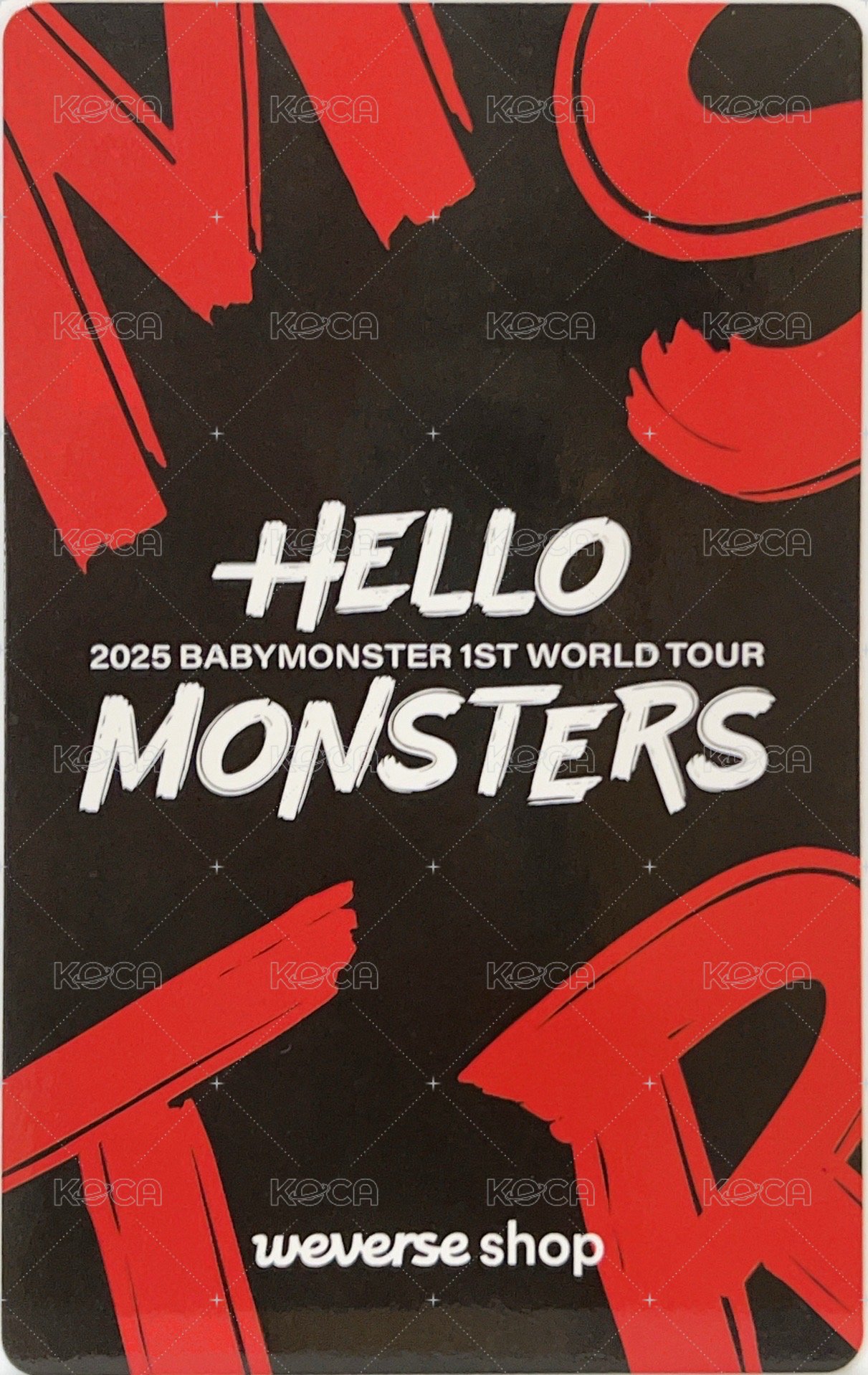 25’世巡 yg 台北展會ver.b 特典卡  背面