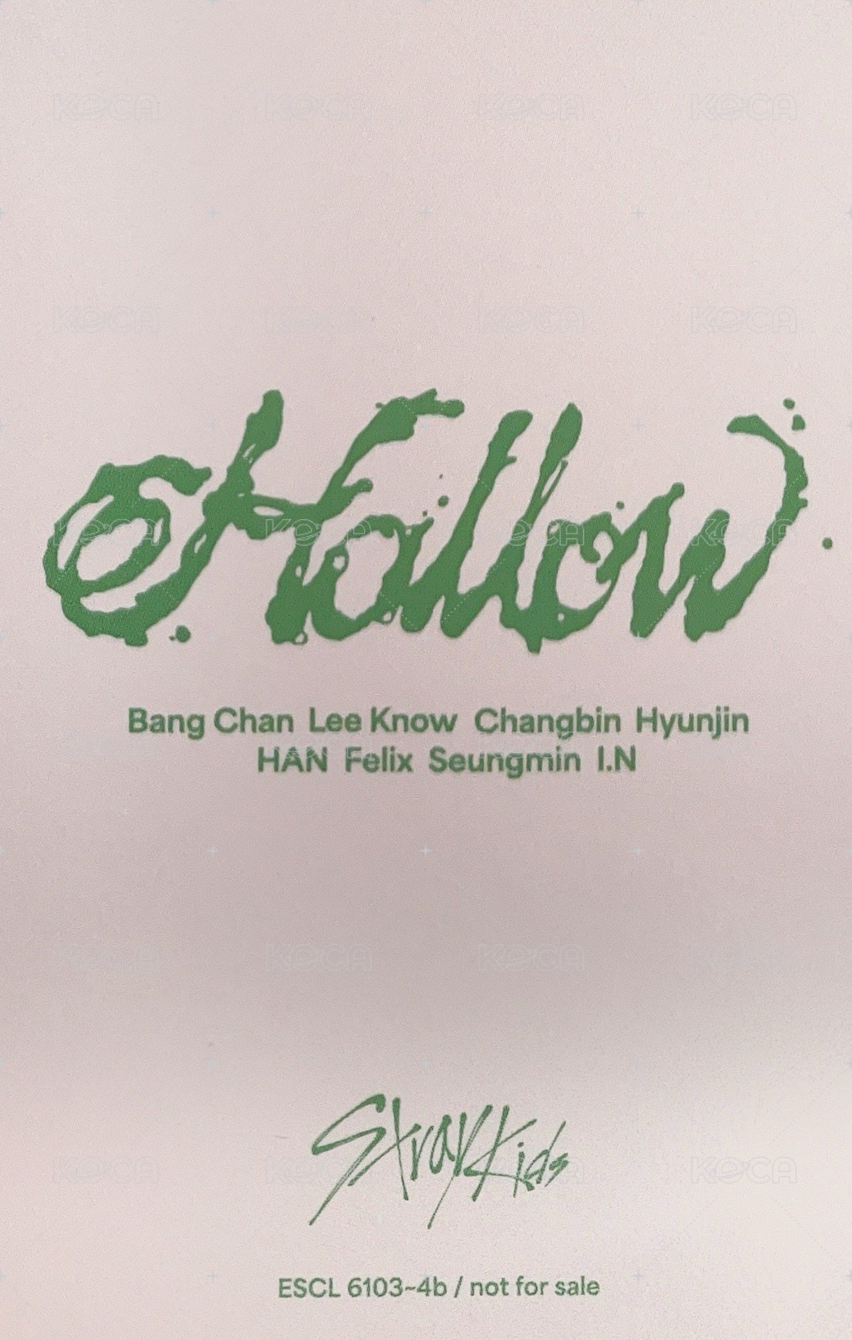 Hollow 專輯卡 初回生產限定盤A 背面