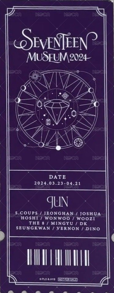 24‘博物館 入場卡 / 場限卡 1st Block  背面