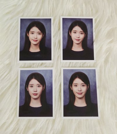 IU 花書籤三 證件照set