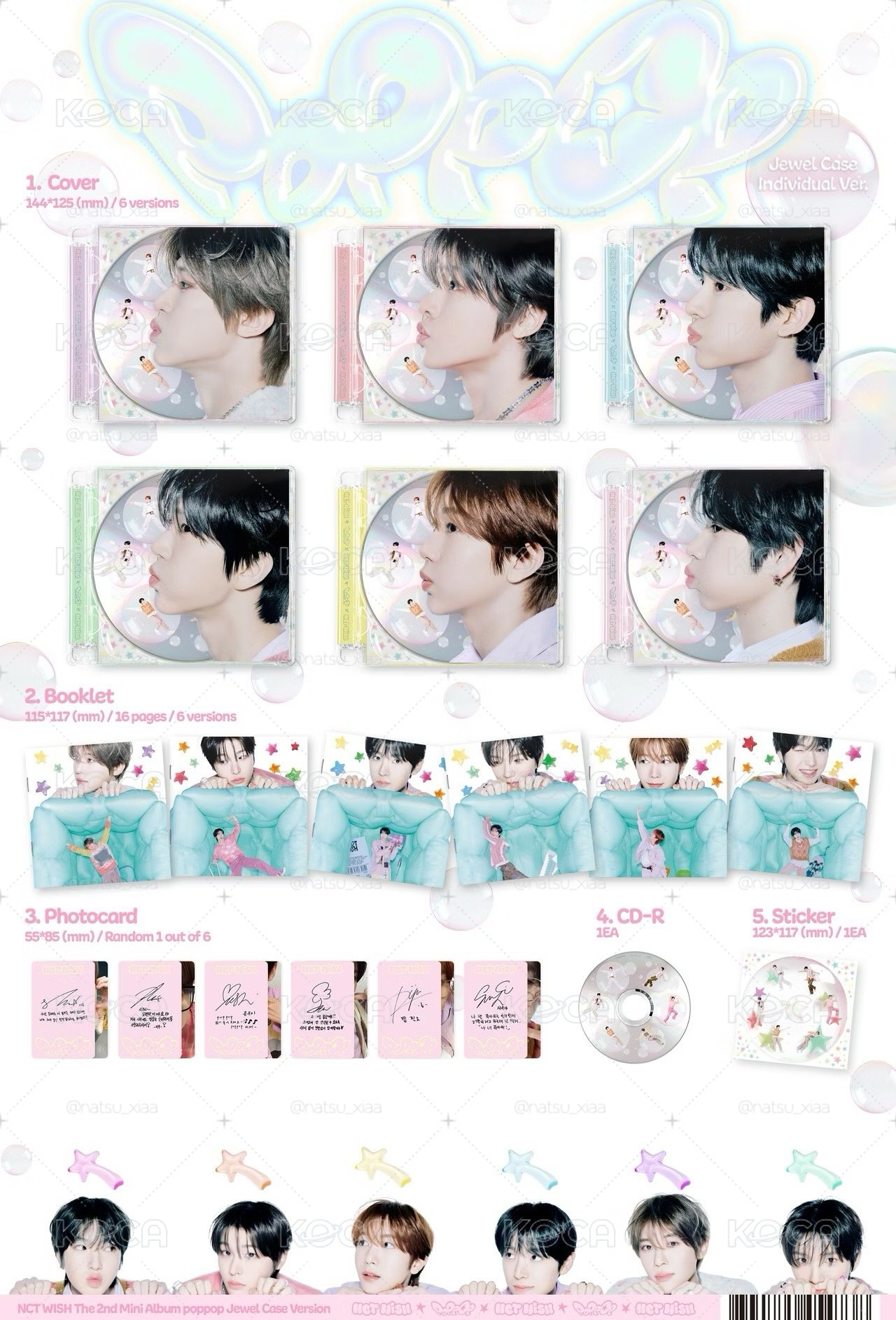 NCT WISH POPPOP JC/PB已拆專