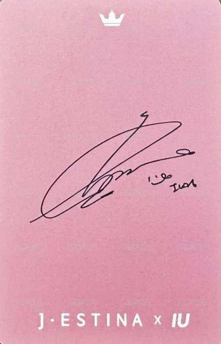 J.ESTINA珠寶 代言卡 2024 背面
