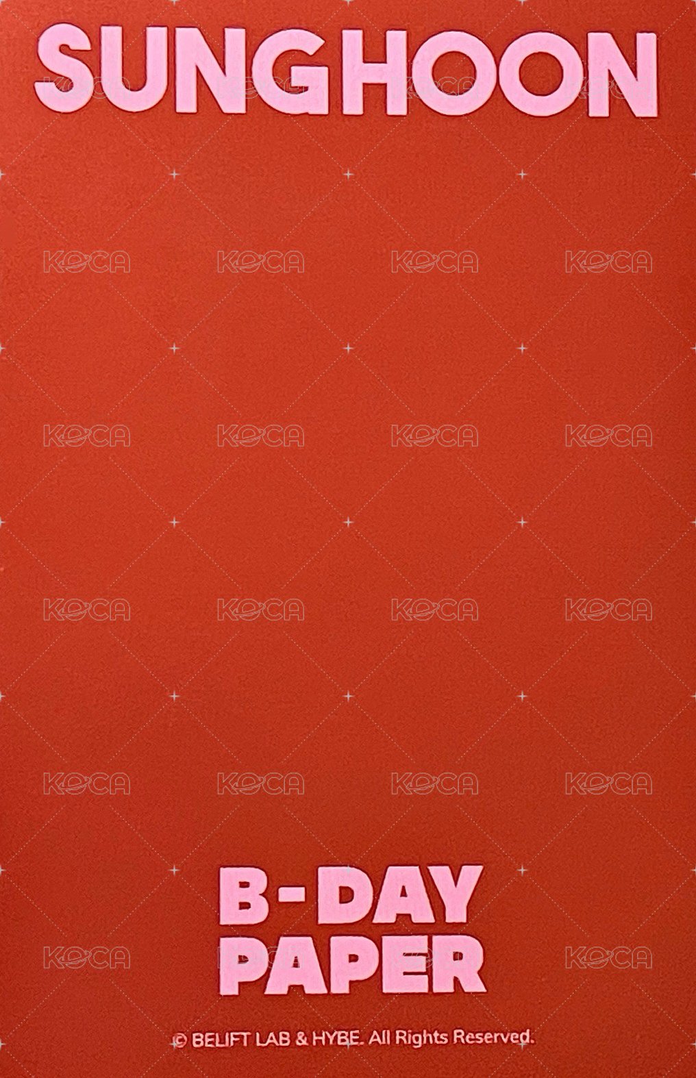 24生日禮盒 周邊卡 2024 生日卡 背面