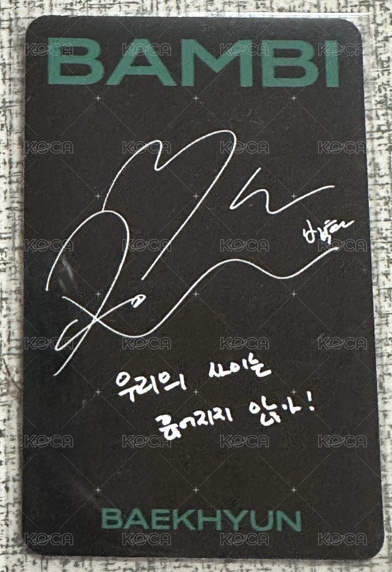 Bambi 專輯卡  背面