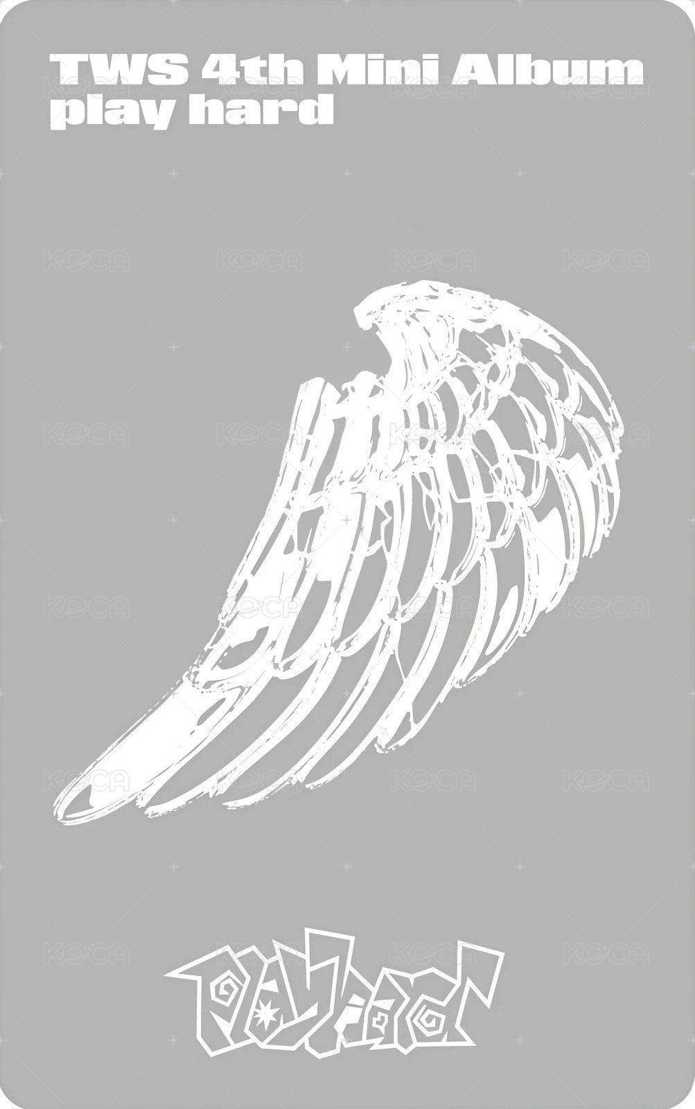 Play Hard 日咖 抽選卡  背面