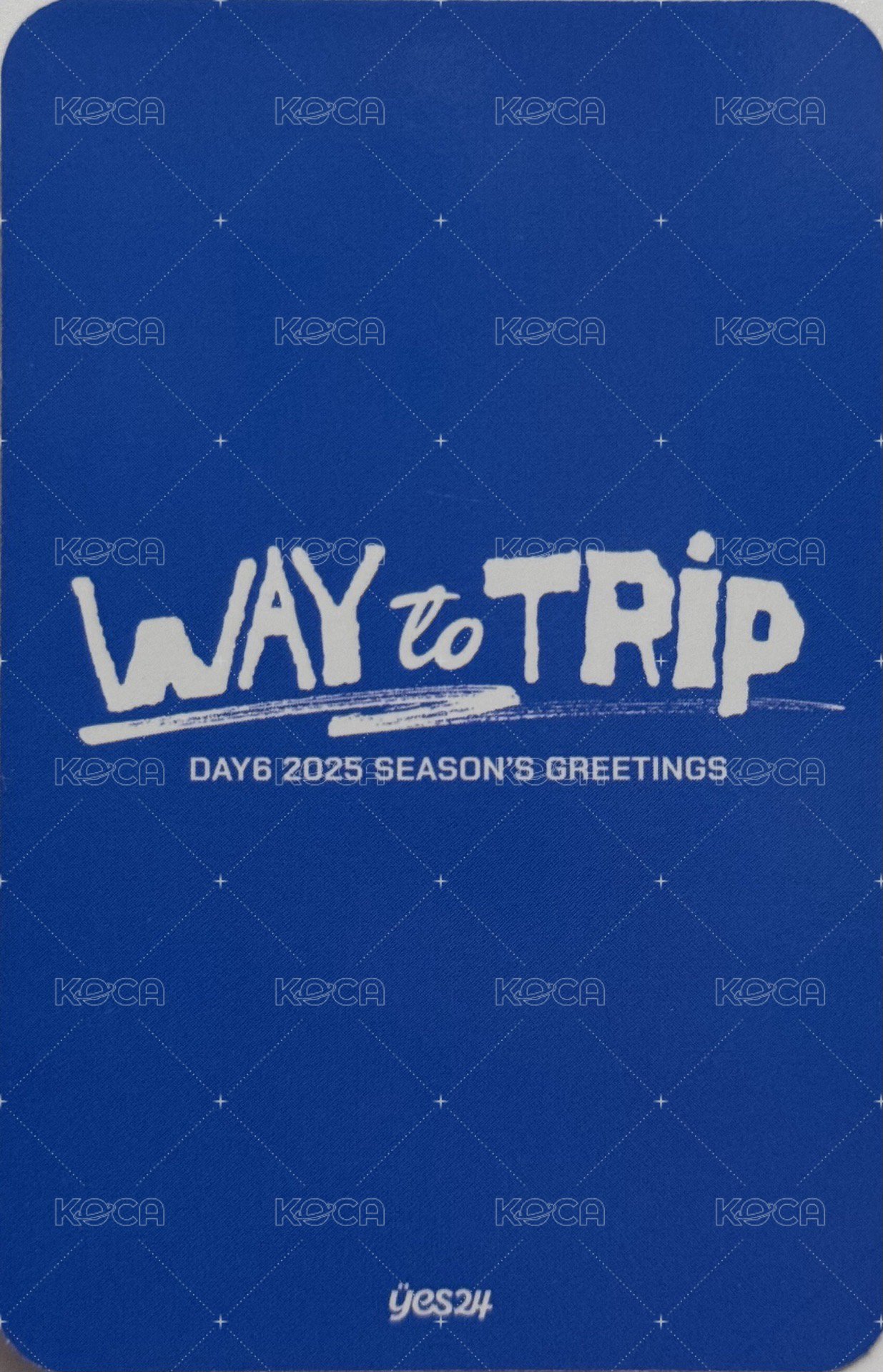 25年曆 yes24 特典卡  背面