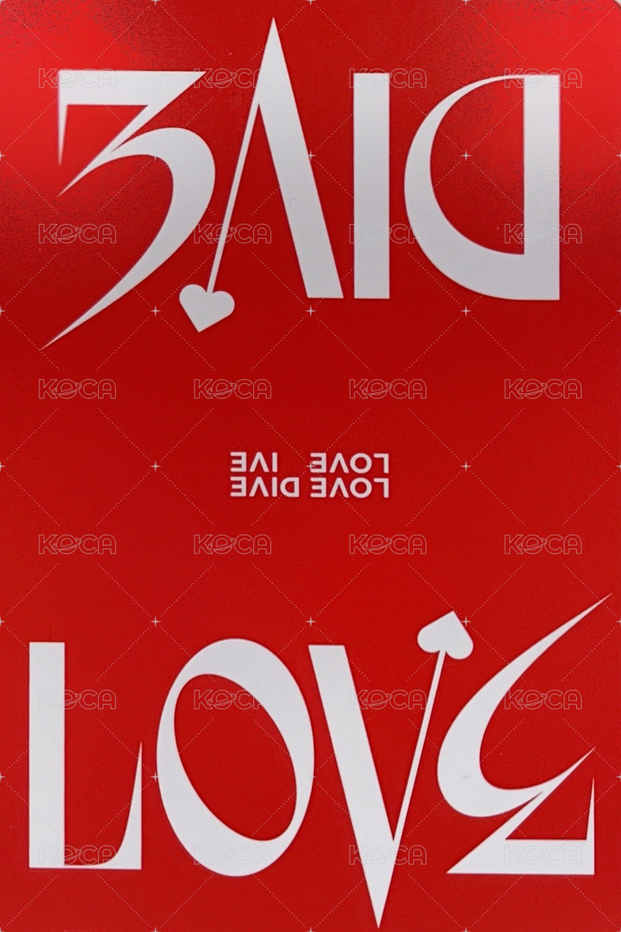 LOVE DIVE 船特 特典卡 JC ver. set 背面