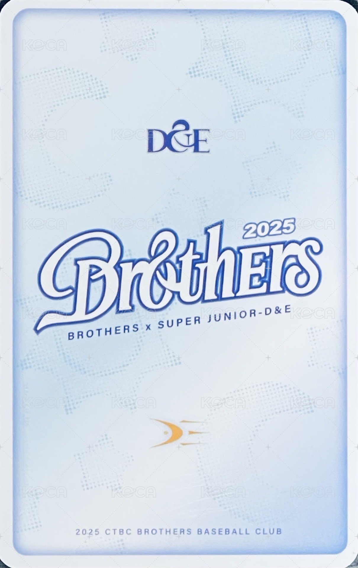 周邊卡 中信兄弟 D&E 聯名球衣 球衣卡 背面