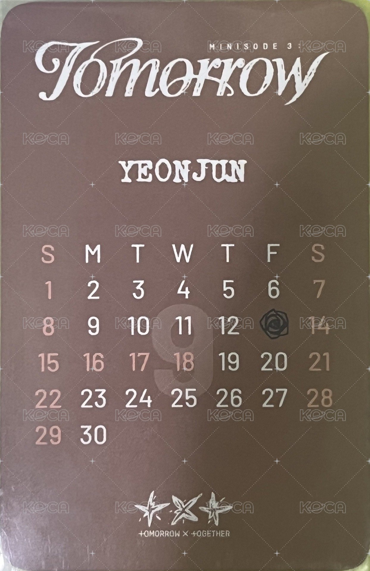 迷六 mk 特典卡  背面