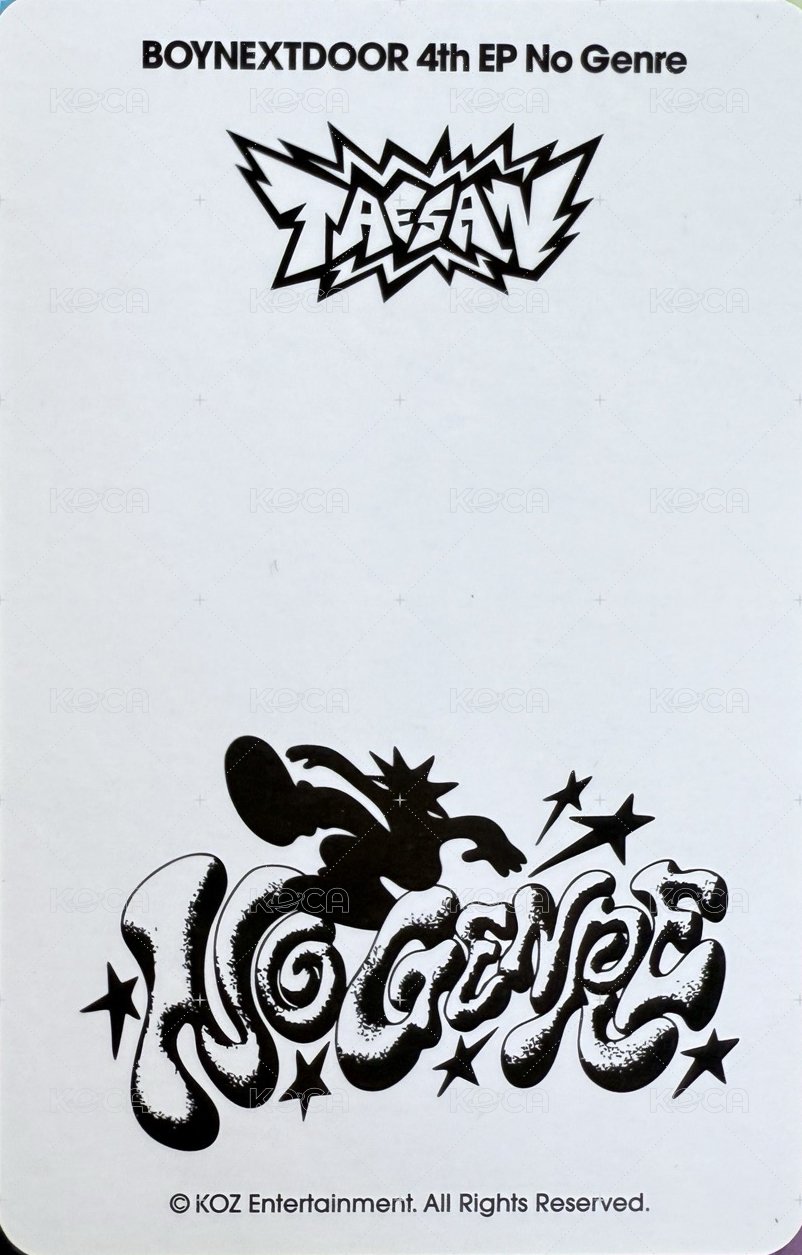 No Genre 隨機卡 快閃 自拍 4 背面