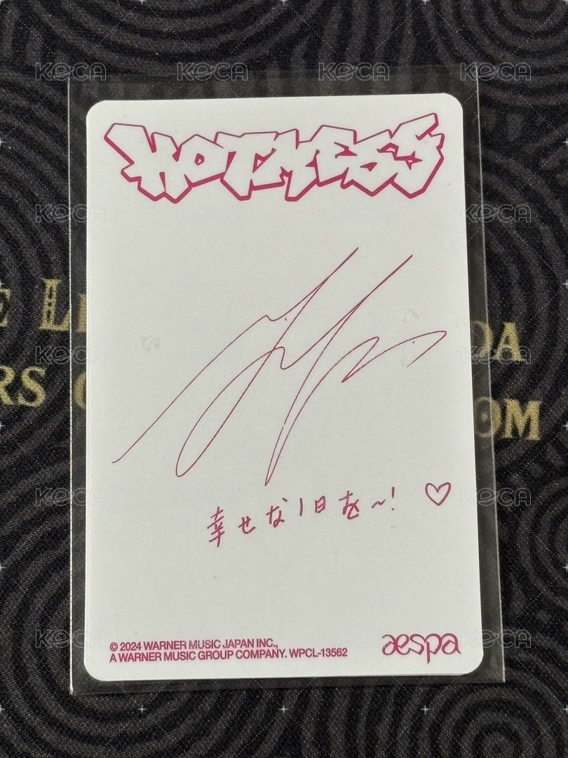 Hot Mess 專輯卡 Poster版 背面