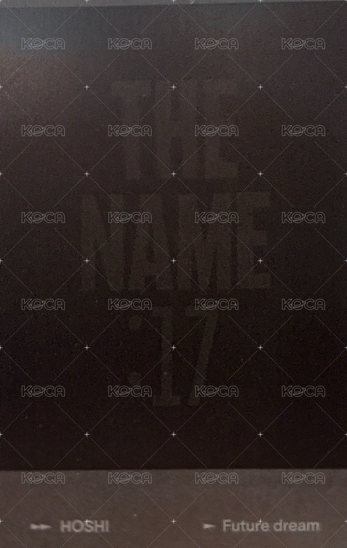 THE NAME 雜誌卡 拍立得 背面