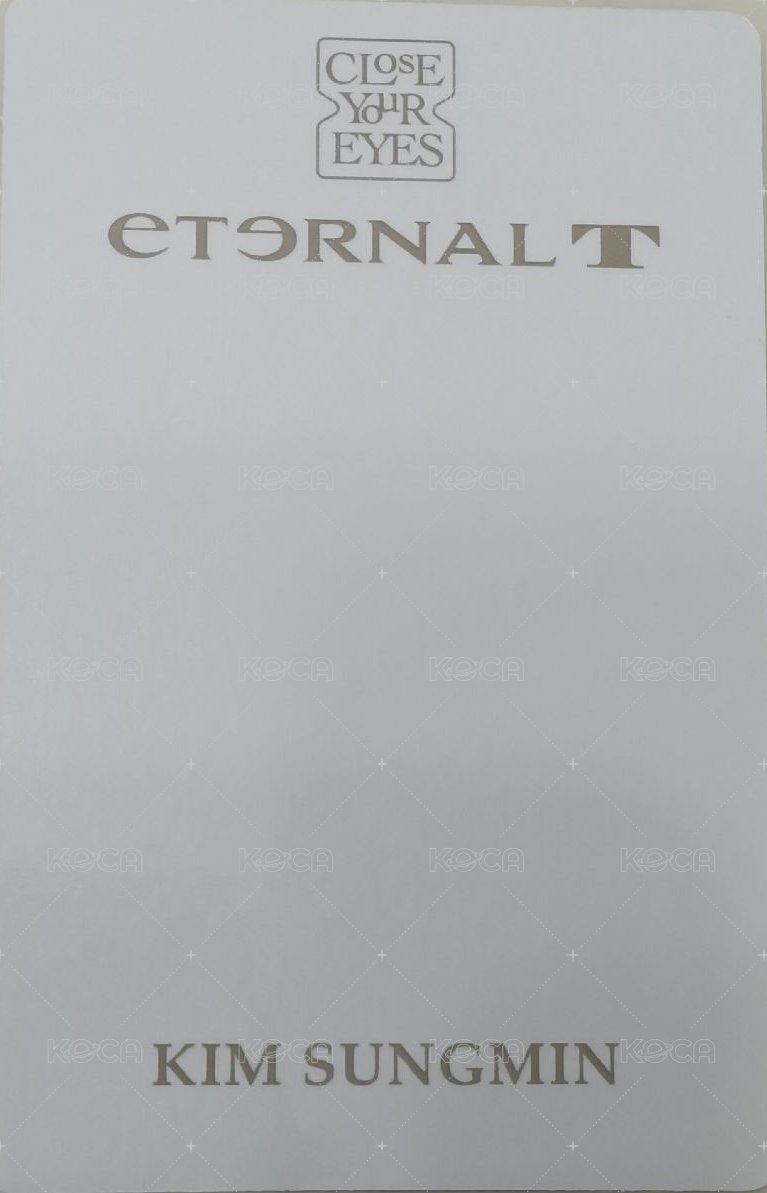 ETERNALT 專輯卡  背面