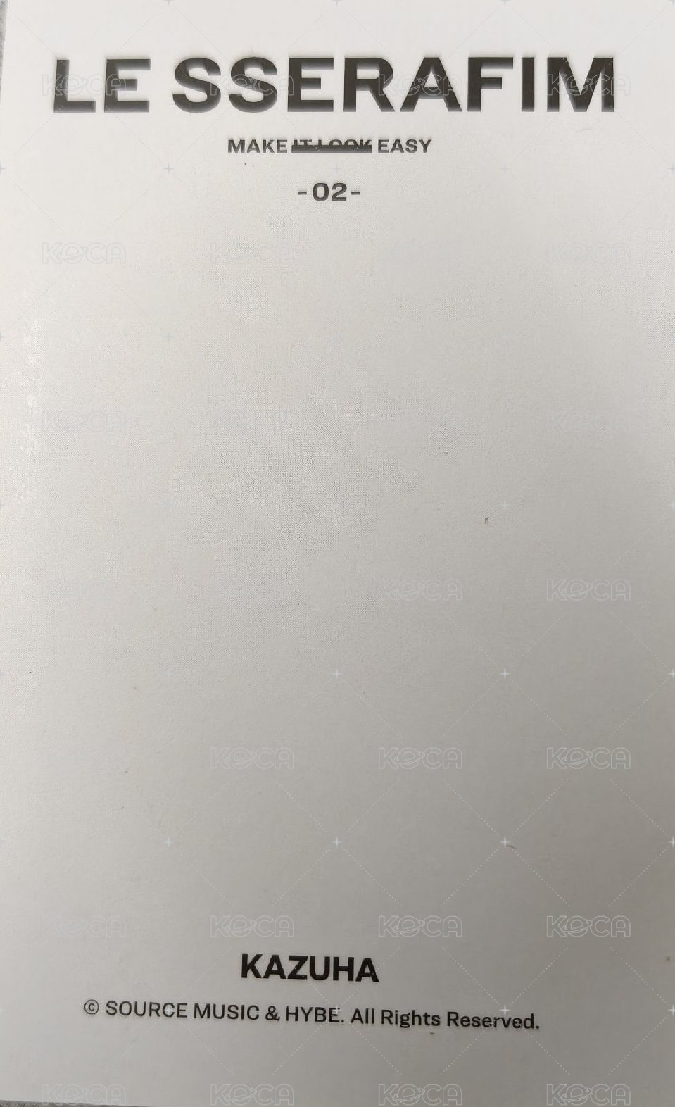 EASY 隨機卡 拍立得卡 背面