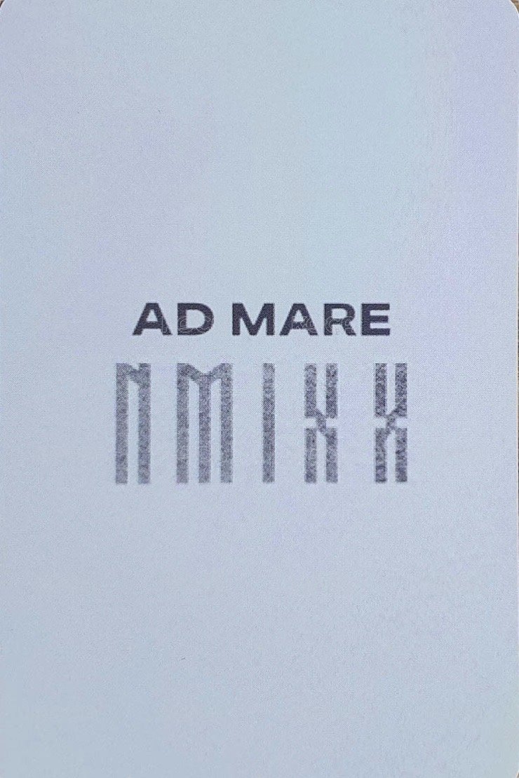 AD MARE mp 特典卡  背面